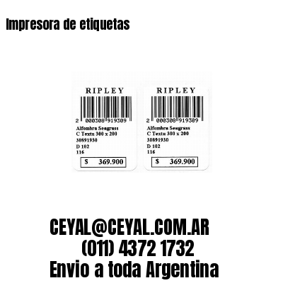 Impresora de etiquetas
