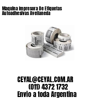 Maquina Impresora De Etiquetas Autoadhesivas Avellaneda