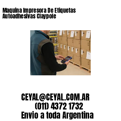 Maquina Impresora De Etiquetas Autoadhesivas Claypole