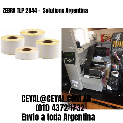 ZEBRA TLP 2844 –  Solutions Argentina