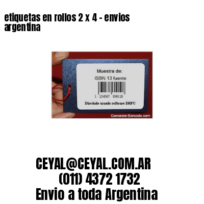 etiquetas en rollos 2 x 4 – envios argentina