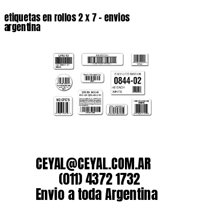etiquetas en rollos 2 x 7 – envios argentina