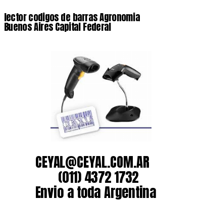 lector codigos de barras Agronomia Buenos Aires Capital Federal