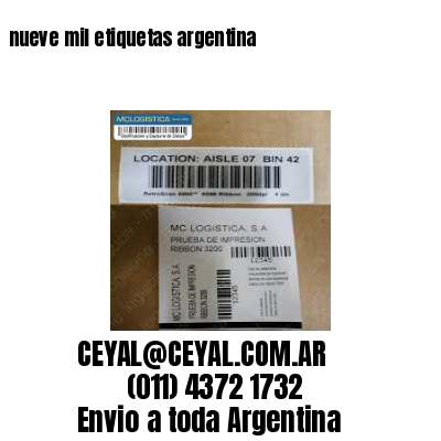nueve mil etiquetas argentina