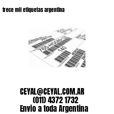 trece mil etiquetas argentina