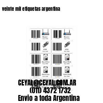 veinte mil etiquetas argentina