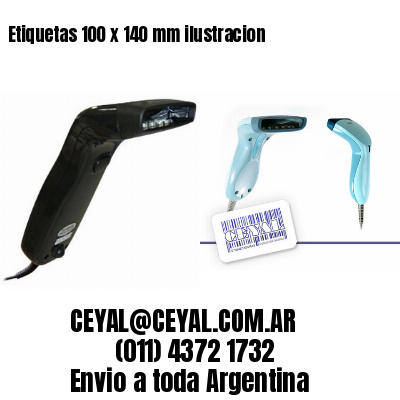 Etiquetas 100 x 140 mm ilustracion