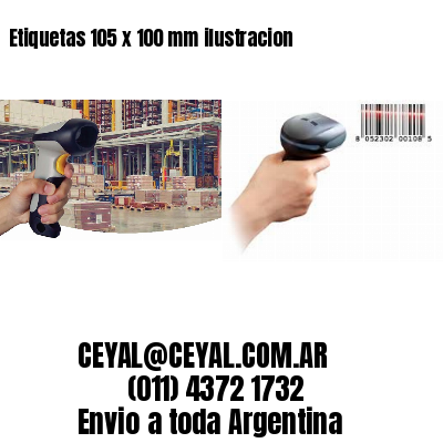 Etiquetas 105 x 100 mm ilustracion