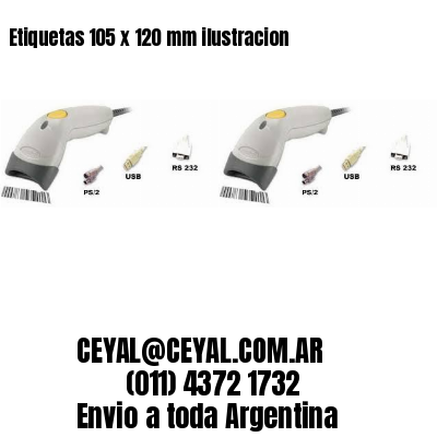 Etiquetas 105 x 120 mm ilustracion