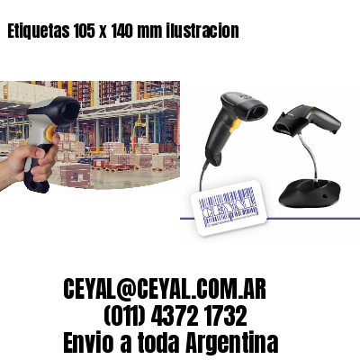 Etiquetas 105 x 140 mm ilustracion