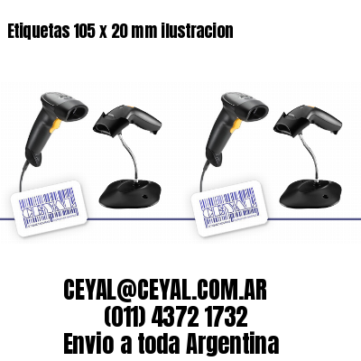 Etiquetas 105 x 20 mm ilustracion