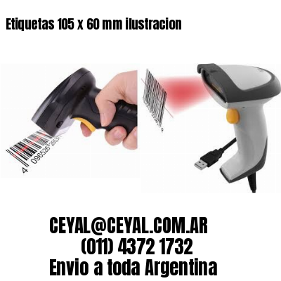 Etiquetas 105 x 60 mm ilustracion