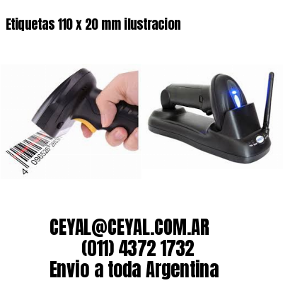 Etiquetas 110 x 20 mm ilustracion