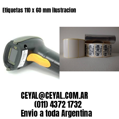 Etiquetas 110 x 60 mm ilustracion