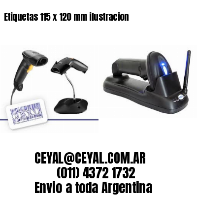 Etiquetas 115 x 120 mm ilustracion