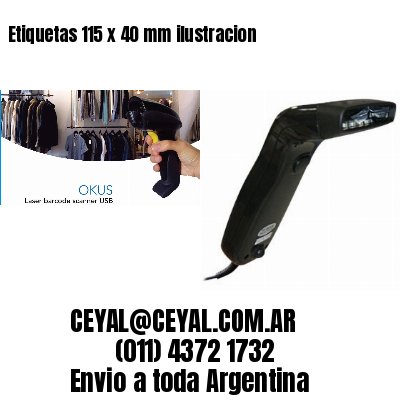 Etiquetas 115 x 40 mm ilustracion