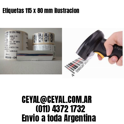 Etiquetas 115 x 80 mm ilustracion
