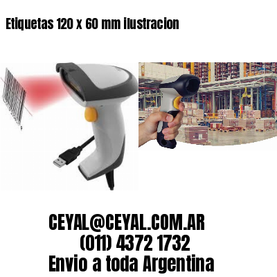 Etiquetas 120 x 60 mm ilustracion