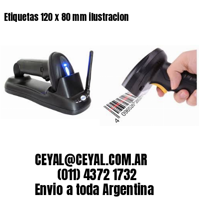 Etiquetas 120 x 80 mm ilustracion