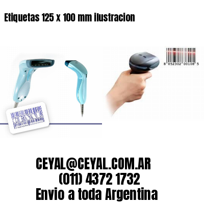 Etiquetas 125 x 100 mm ilustracion