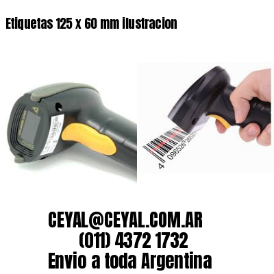 Etiquetas 125 x 60 mm ilustracion
