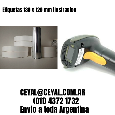 Etiquetas 130 x 120 mm ilustracion