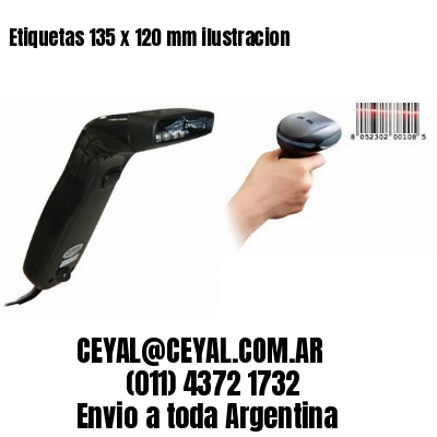 Etiquetas 135 x 120 mm ilustracion
