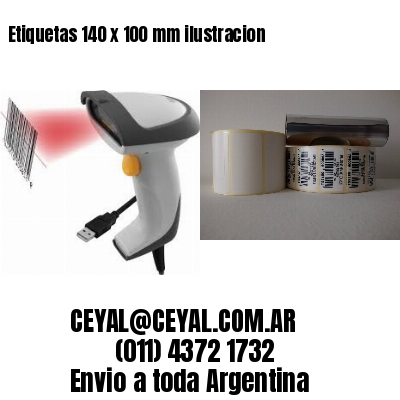 Etiquetas 140 x 100 mm ilustracion