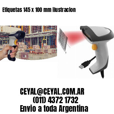 Etiquetas 145 x 100 mm ilustracion