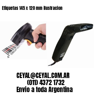 Etiquetas 145 x 120 mm ilustracion
