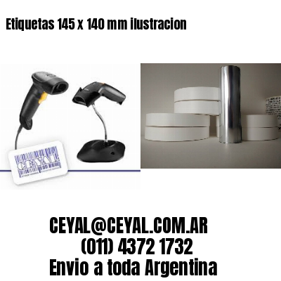 Etiquetas 145 x 140 mm ilustracion