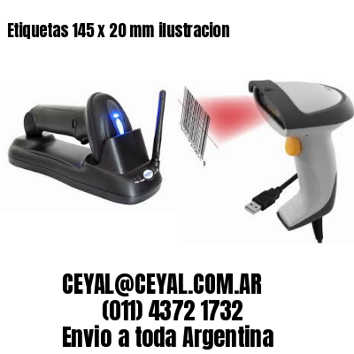 Etiquetas 145 x 20 mm ilustracion