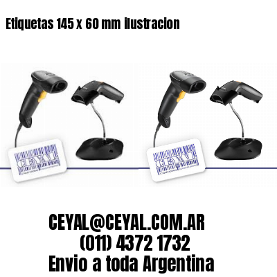 Etiquetas 145 x 60 mm ilustracion