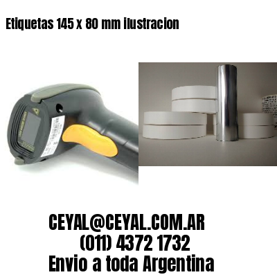 Etiquetas 145 x 80 mm ilustracion