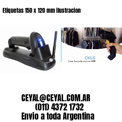Etiquetas 150 x 120 mm ilustracion