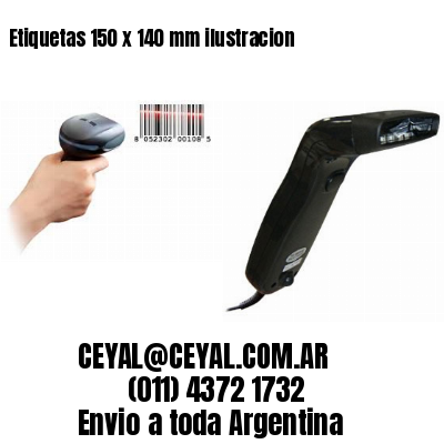 Etiquetas 150 x 140 mm ilustracion
