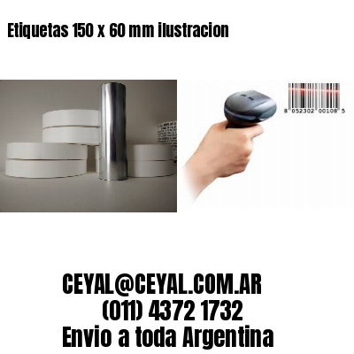 Etiquetas 150 x 60 mm ilustracion