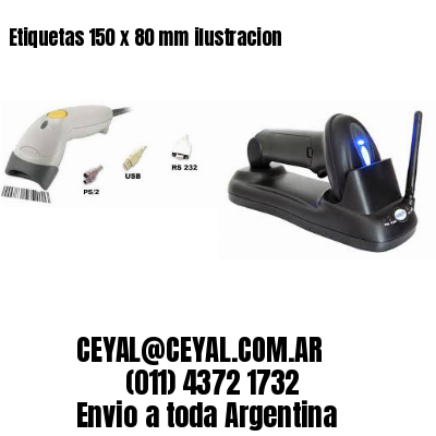 Etiquetas 150 x 80 mm ilustracion