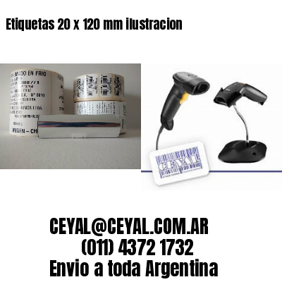 Etiquetas 20 x 120 mm ilustracion