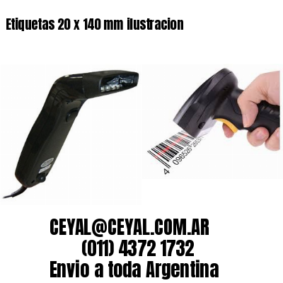 Etiquetas 20 x 140 mm ilustracion