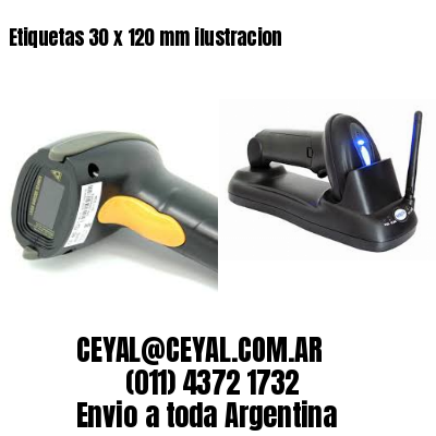 Etiquetas 30 x 120 mm ilustracion