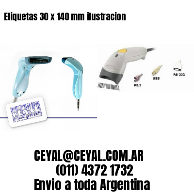 Etiquetas 30 x 140 mm ilustracion