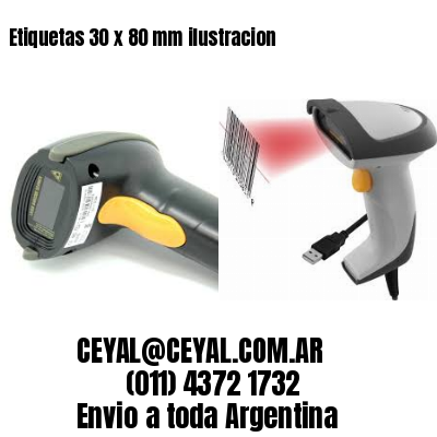 Etiquetas 30 x 80 mm ilustracion