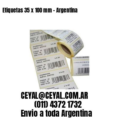 Etiquetas 35 x 100 mm – Argentina