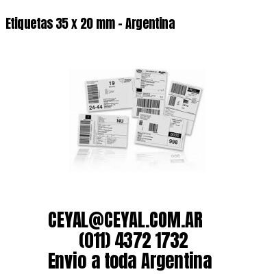 Etiquetas 35 x 20 mm – Argentina