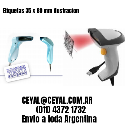 Etiquetas 35 x 80 mm ilustracion