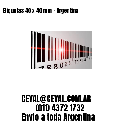Etiquetas 40 x 40 mm – Argentina