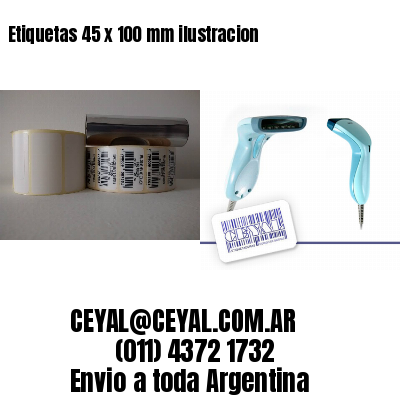Etiquetas 45 x 100 mm ilustracion