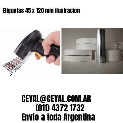 Etiquetas 45 x 120 mm ilustracion