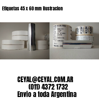 Etiquetas 45 x 60 mm ilustracion